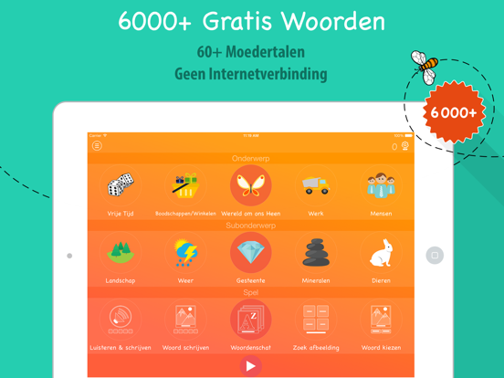 6000 Woorden - Leer Gratis Indonesisch Taal iPad app afbeelding 1