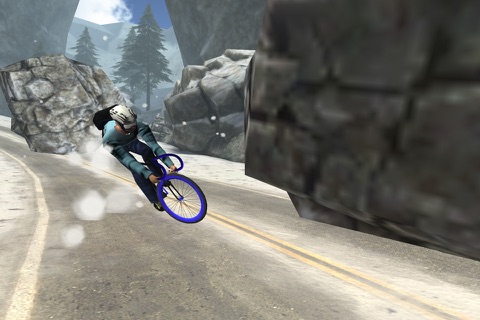 3D Winter Road Bike Racing - eXtreme Snow Mountain Downhill Race Simulator Game PRO screenshot 3