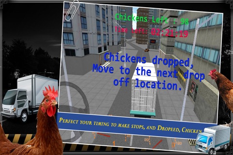 Grand Chicken Run Journey: Fast truck driver 3D screenshot 3
