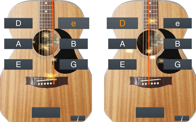 guitar tuner simple iphone screenshot 1