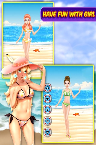 Bra And Panty Model - Dressup Makeover and spa - Shopaholic beach model makeup screenshot 2