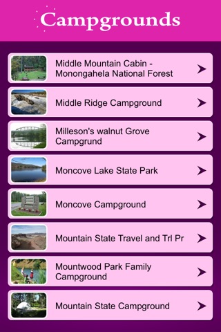 West Virginia Campgrounds and RV Parks screenshot 2