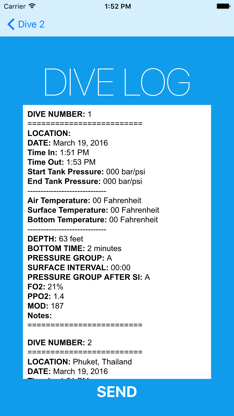 Dive Plan screenshot 5