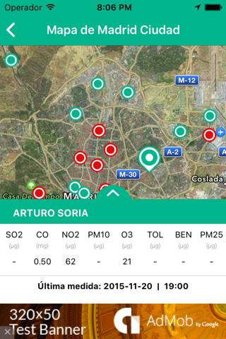 Madrid Pollution screenshot 2