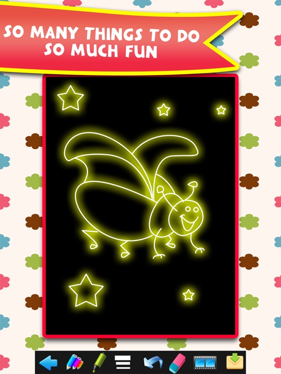 Kids Doodle Drawing Coloring Book - preschool christmas toddler games!! iPad screenshot 2 - Games app