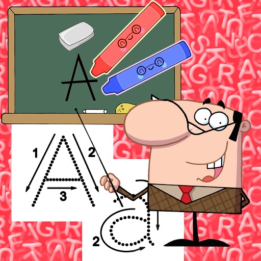ABC 123 Tracing for Kindergarteners - Alphabets Handwriting Icon