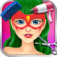 Superhero Princess Hair Salon - fun nail makeover and make-up spa girl games for kids