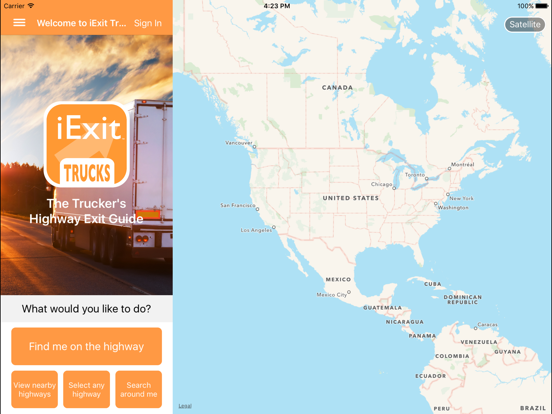 Screenshot #4 pour iExit Trucks: The Trucker's Highway Exit Guide