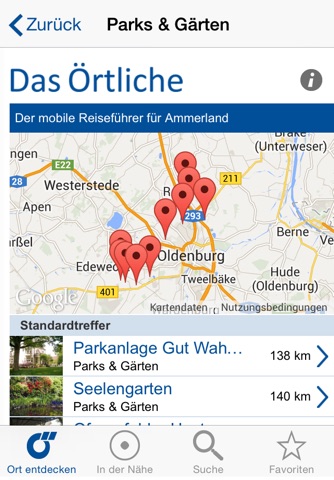 Ammerland-App von Das Örtliche – Der mobile Reise- und Freizeitführer für den Landkreis Ammerland screenshot 2