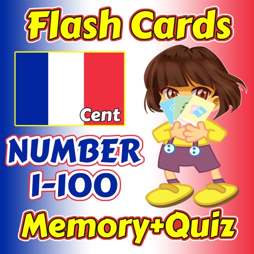 Flashcards and Games Of Number 1 - 100 French iOS App
