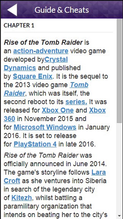 PRO - Rise of the Tomb Raider Game Version Guide