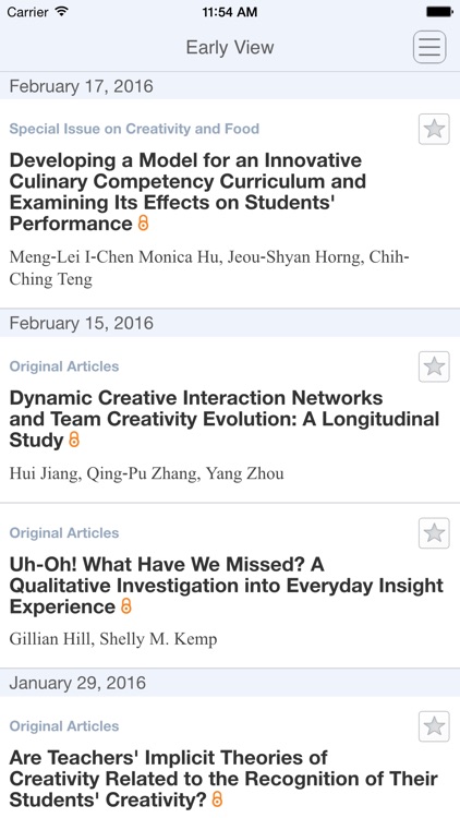 The Journal of Creative Behavior