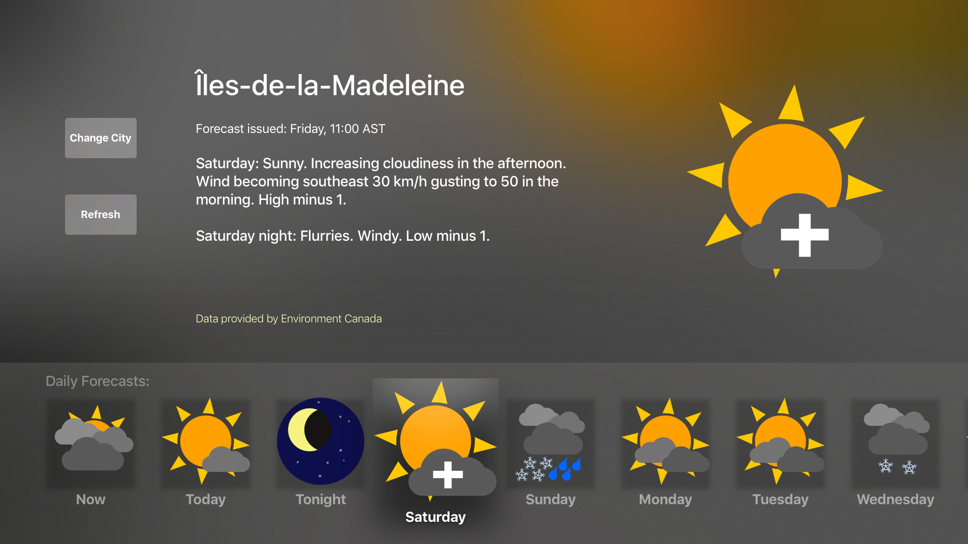 WeatherCanada EC screenshot 5