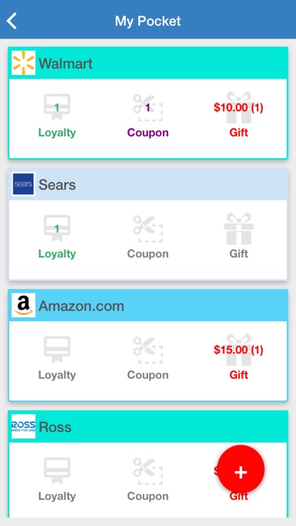 Gift Card Wallet - PocketZee
