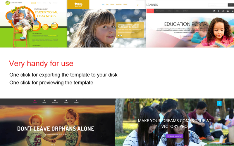 Website Template (Education & IT) With Html Files Pack4 Business