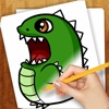 Learn To Draw Cute Dinosaurs
