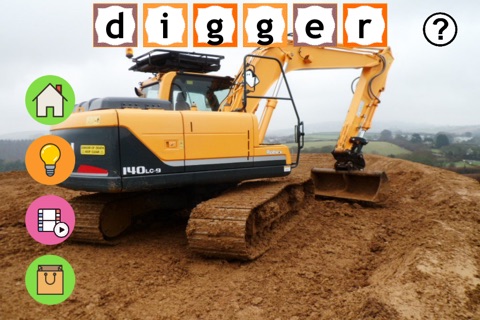 Learing Vehicles (Tractor, Digger, Train) - First Sight Words for Kids screenshot 2