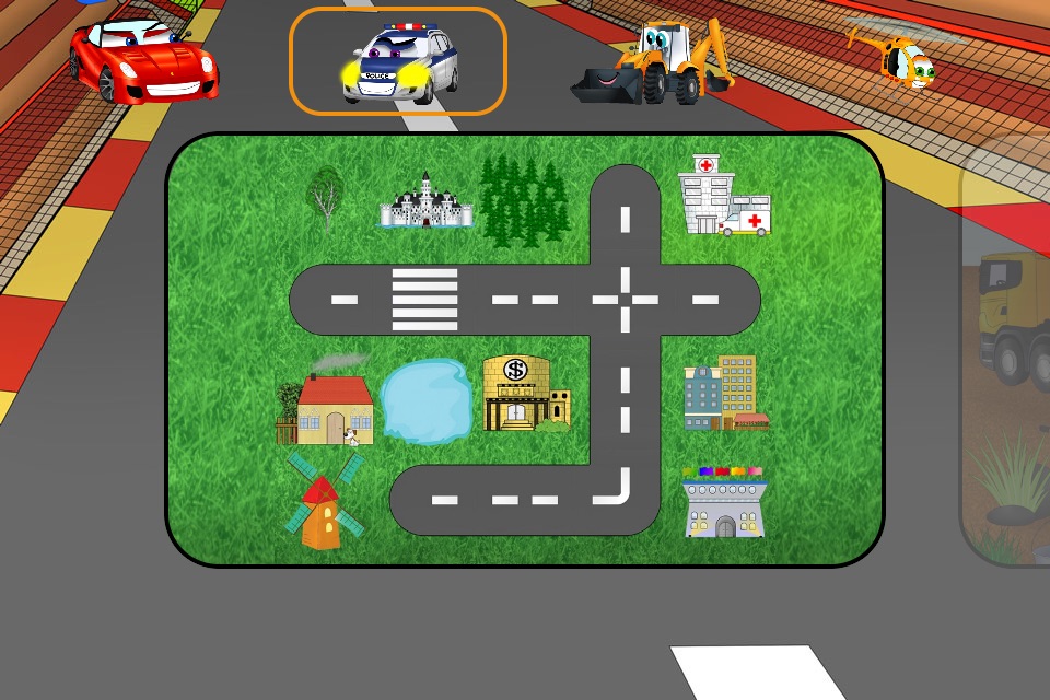 Cars City Builder - funny free educational shape matching game for kids, boys, toddlers and preschool screenshot 4