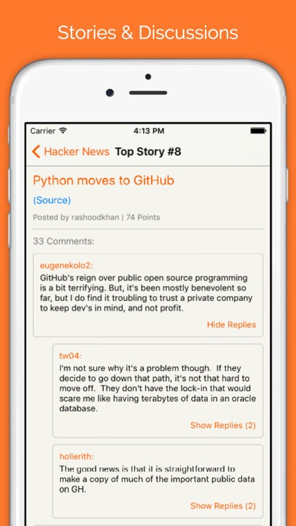 Hacker News Reader (React Native)