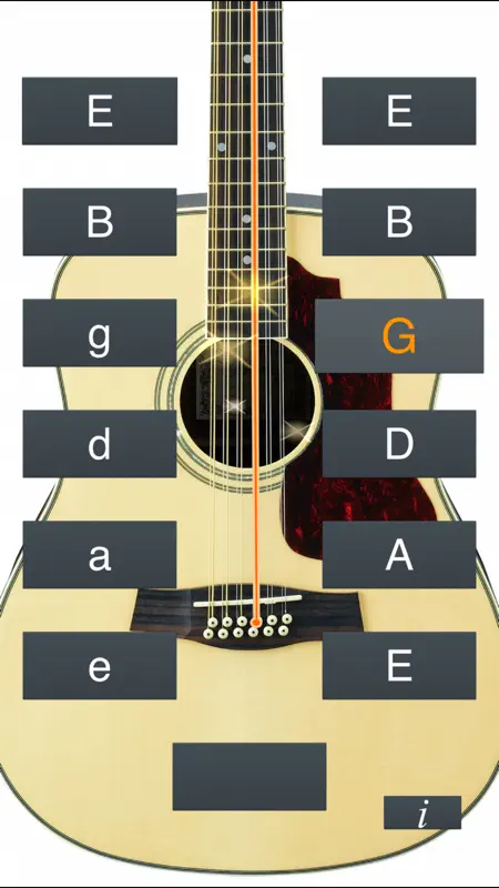 12-String Guitar Tuner Simple screenshot 2 of 5