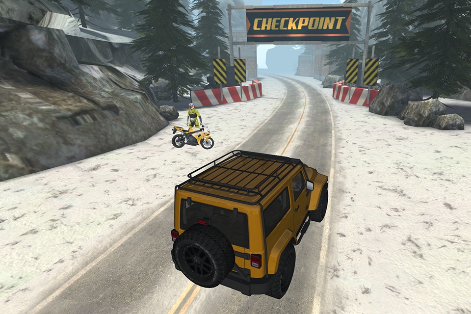 3D Snow Truck Racing - eXtreme Winter Driving Monster Trucks Race Games screenshot 4