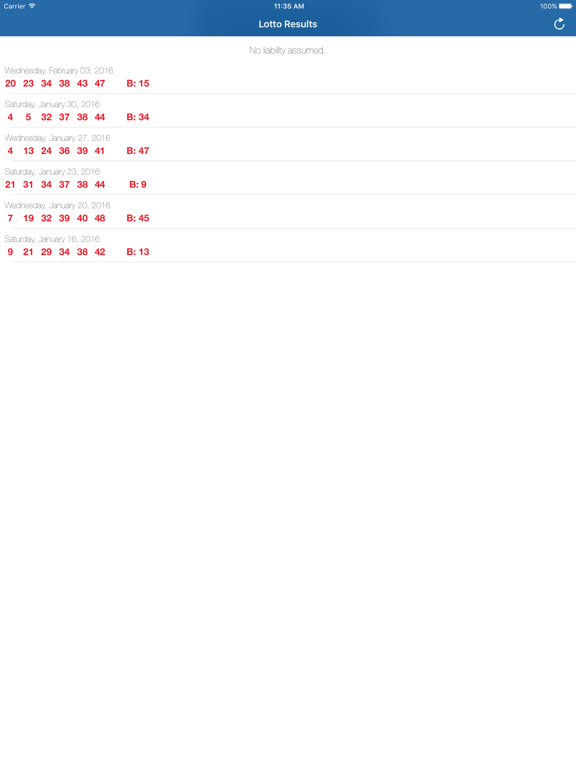 Screenshot #4 pour Lotto Canada 649 - Check Canadian Raffle Result History of the Official Lottery Draw (6 out of 49)