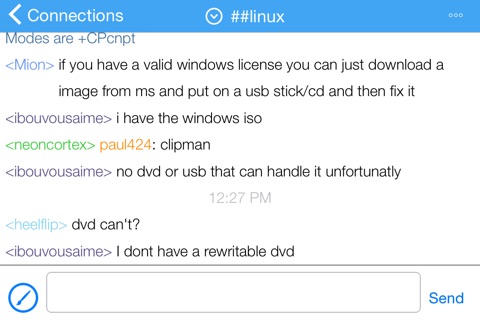 Dump Chat - IRC Client screenshot 4