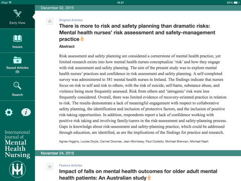 Screenshot #6 pour International Journal of Mental Health Nursing