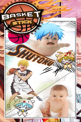 Anime & Manga Basket Sticker Camera : Photo Boot  Up For Catoon Style screenshot 3