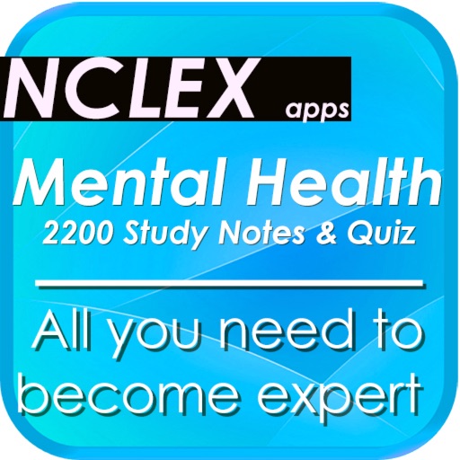 NCLEX Mental Health & psychology 2200 Notes & Quiz