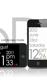 TypoDesignClock - for iPhone and iPod touch iphone bilder 2