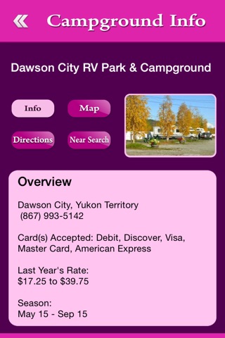 Yukon Campgrounds & RV Parks screenshot 3