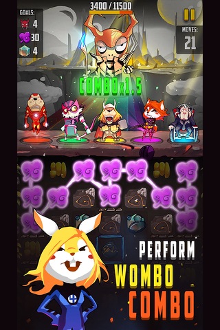 Petvenger Puzzle Quest Avenger - Match 3 Jewels screenshot 2