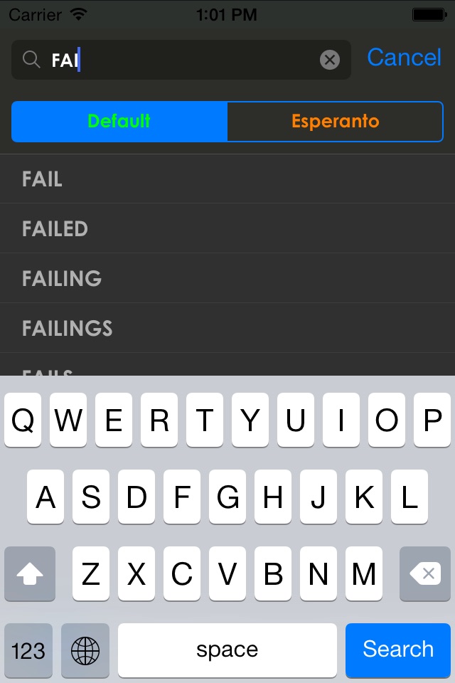 Esperanto Dictionary screenshot 4