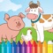 Animals Coloring Book - Drawing Connect dots for kids games