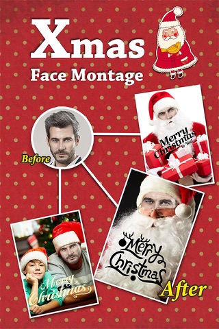 Xmas Face Montage Effects - Change Yr Face with Dozens of Elf & Santa Claus Looksのおすすめ画像1