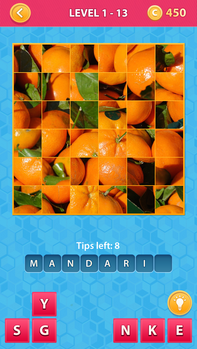 Mosaic - trivia image quiz and word puzzle game to guess words by small parts of imagesのおすすめ画像1