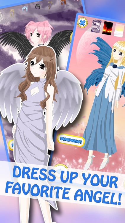 Anime Angel Girls DressUp - Cute Princess MakeUp & Makeover Games For Kids