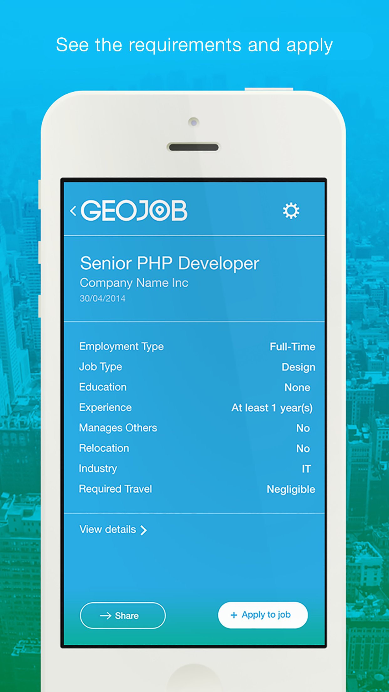 GeoJob - Find job openings around you