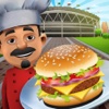 Soccer Stadium Fast-Food Cafe : Master Chef Ham-burger Cooking simulator Pro