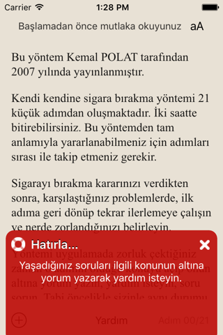 Yaşama Dönüş Operasyonu - Sigarayı bırakmak için telkin yöntemi screenshot 4