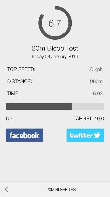 Bleep Test 20m Treadmill screenshot 2 of 4