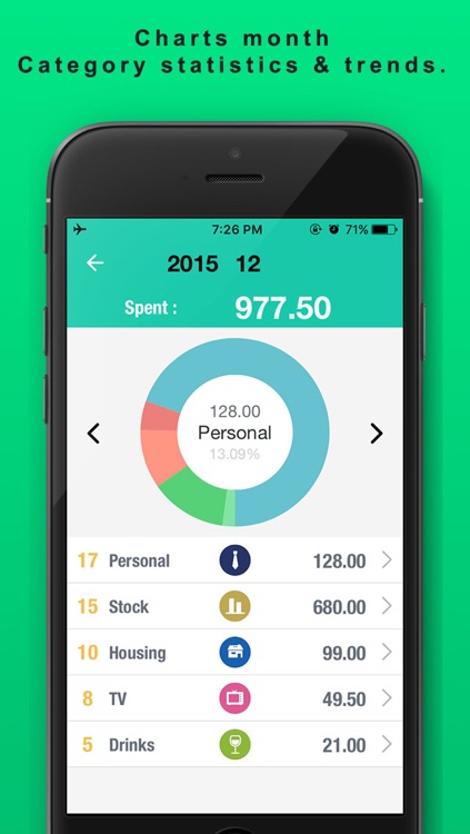 Spending Tracker SpendNext2 - Monthly Budget and expense planner with accounts checkbook screenshot-2