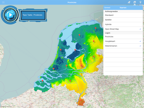 Topo Toets Nederlands steden iPad app afbeelding 4