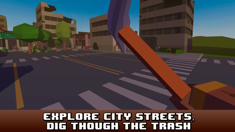 Pixel City Survival Simulator 3D