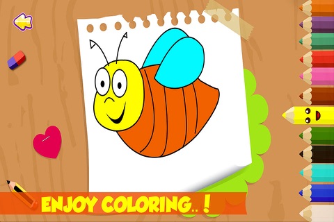 Kids Fun Coloring Book - Babies learn Animals, Vegetables, Fruits, and Candies with free coloring pages activity for preschool toddlers screenshot 2