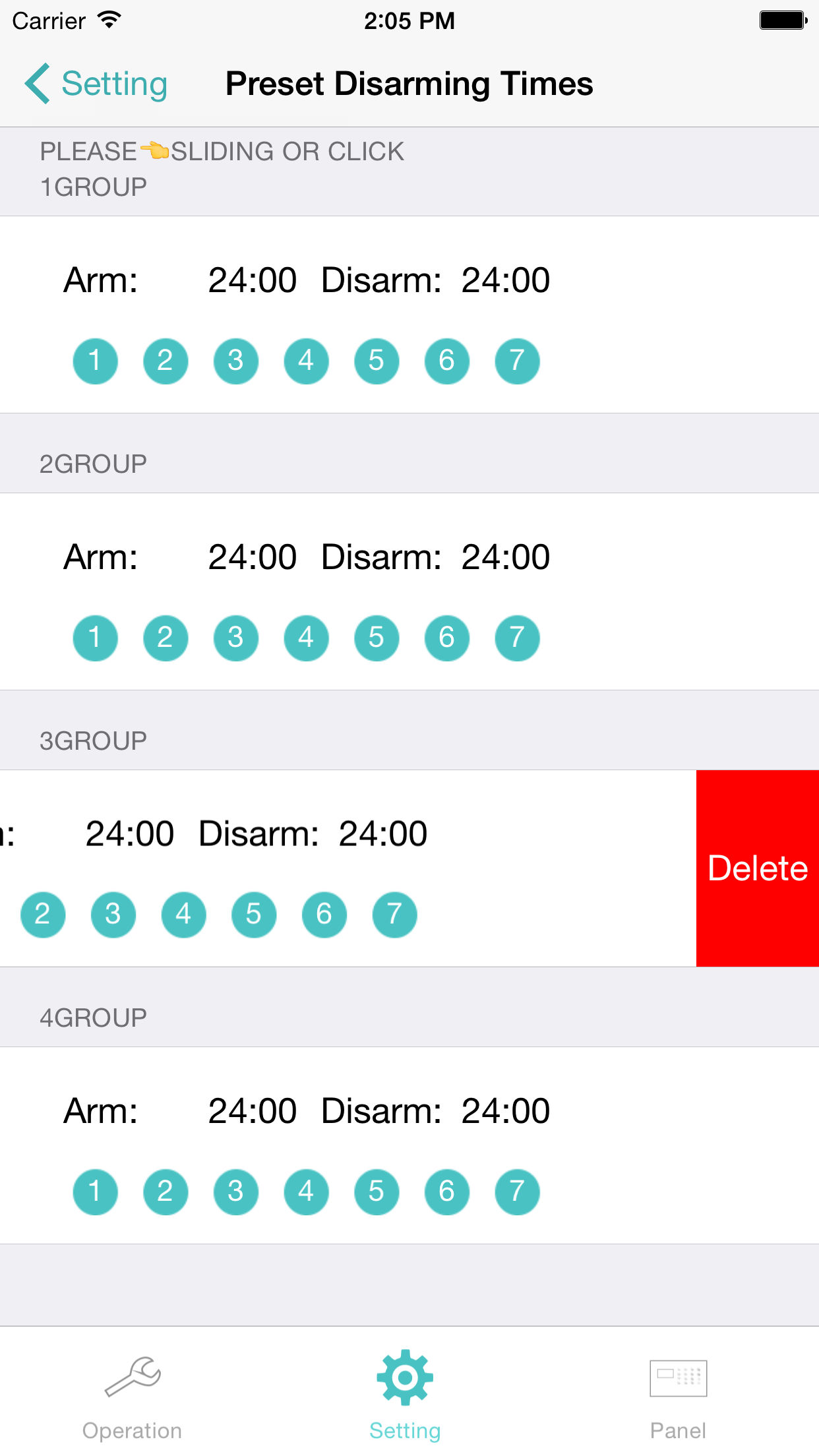 GSM Alarm G18 screenshot 3