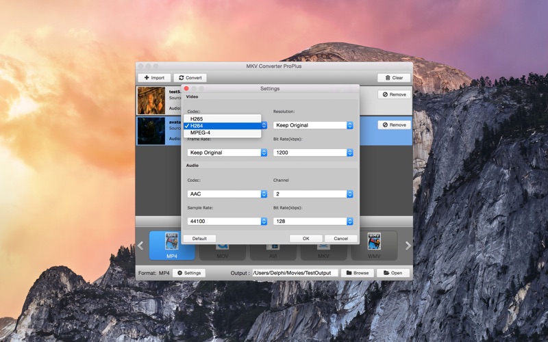 Screenshot #2 pour MKV Converter ProPlus
