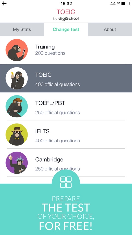 English Tests: Improve your score in the TOEIC, TOEFL, IELTS, Cambridge tests. - 3.1.2 - (iOS)