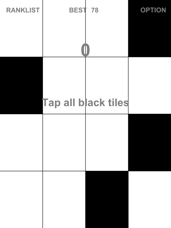 Tap The Black Tile iPad screenshot 1 - Games app